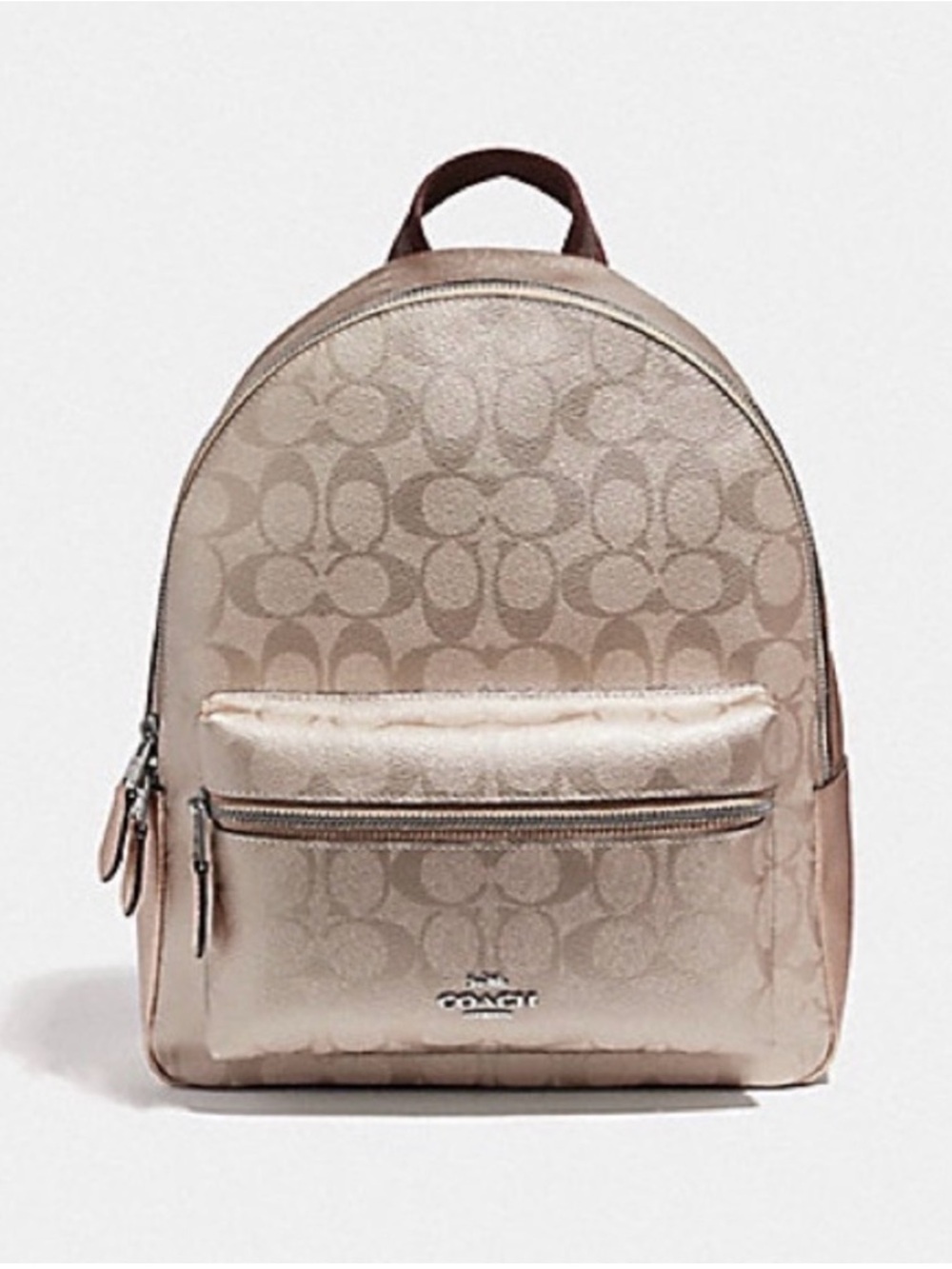 COACH Charlie Medium Signature Canvas Backpack